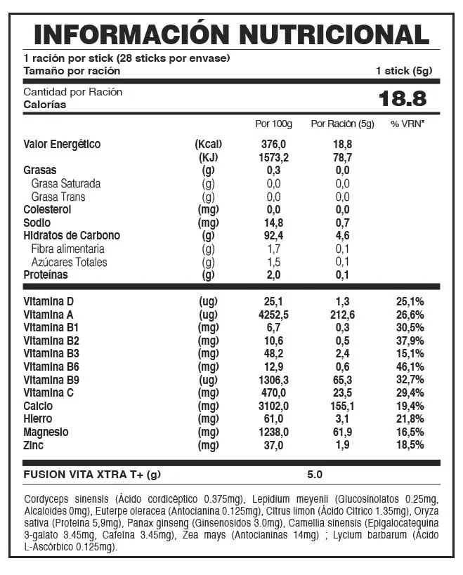 VITA XTRA T+ FUXION ESPAÑA